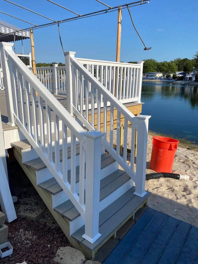 Lakefront Deck & Steps — photograph 1