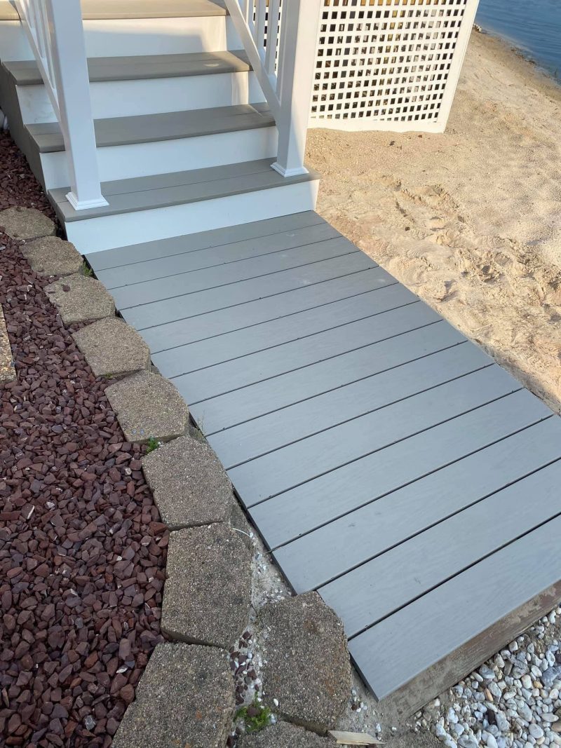 Lakefront Deck & Steps — photograph 2